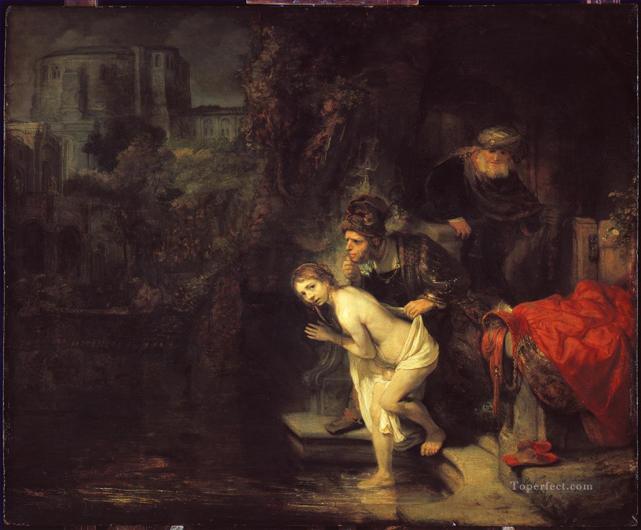 Susana en el baño Rembrandt Pintura al óleo